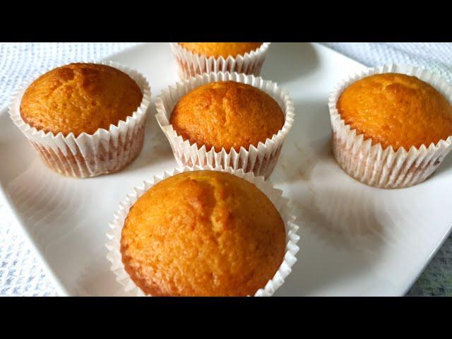 Easy and Fluffy Orange Cupcakes Recipe || Orange cupcakes easy recipe || How to make orange cupcakes