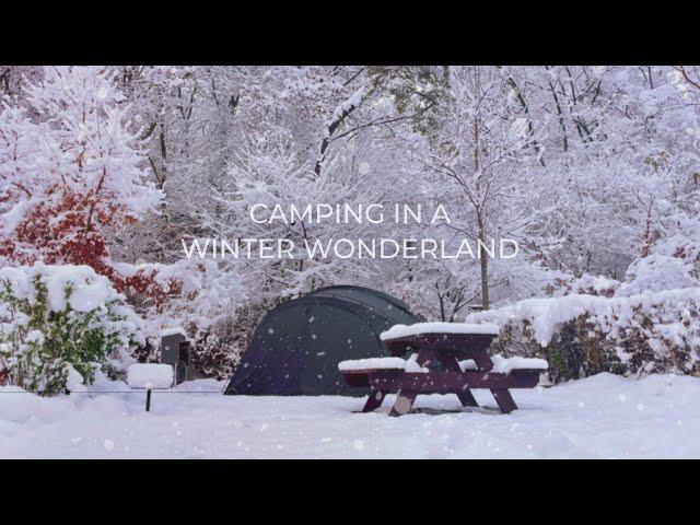 Eng Sub | Heavy Snow Solo Camping | Snowy Mukbang with Hotpot and Soju in Winter Wonderland