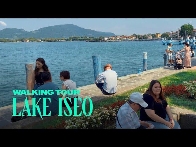 Scenic Lake Iseo, Italy Walking Tour 4K