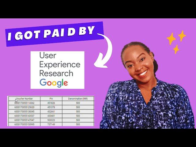 I got paid by GOOGLE User Experience Research Program (I tried it)| Make Money Online