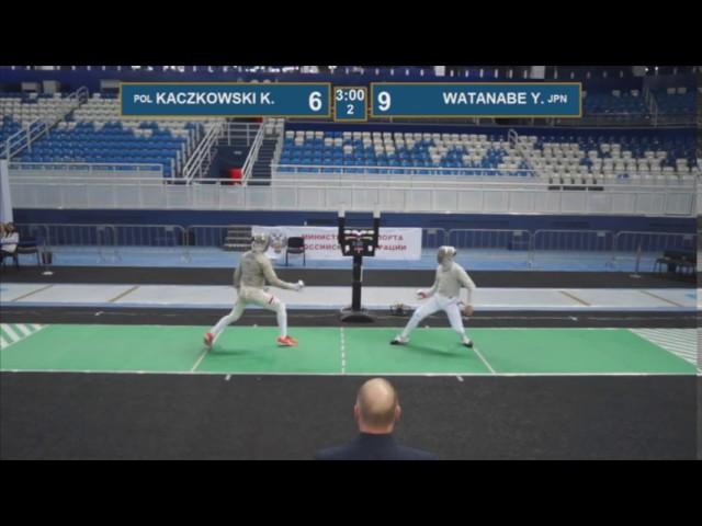 T16  WATANABE Y. - KACZKOWSKI K. Black sea cup / men's individual (Green piste)