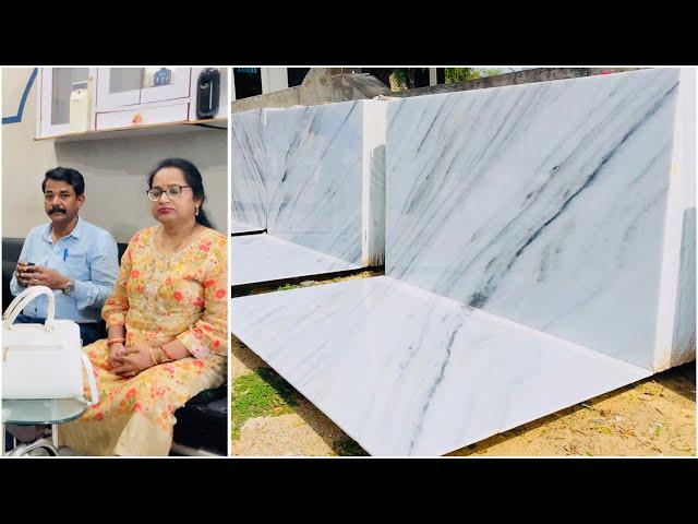 Makrana Albeta Pure White Marble | Pure White Marble With Black Line | यह मार्बल नहीं काँच हैं