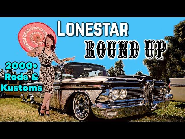 Austin Texas Largest Classic Car Show [Lonestar Round Up] American Kustom Kulture Traditional Custom