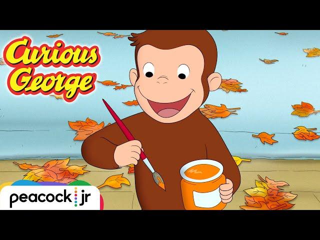  Fall Leaves & Painting Pumpkins  | CURIOUS GEORGE