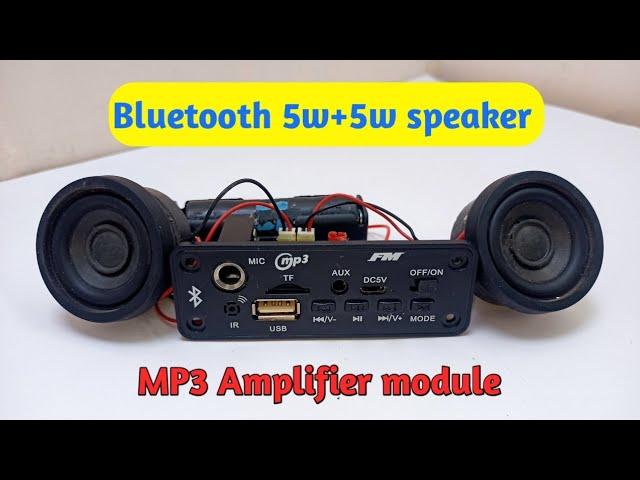 How To Make Bluetooth speaker at home || From Mp3 Amplifier module