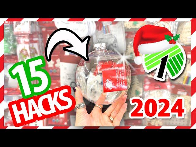 *15* CHEAP ORNAMENT HACKS! Christmas $1 Dollar Tree DIYs 2024