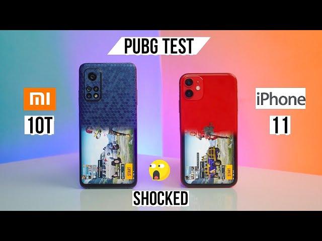 iPhone 11 vs Mi 10T Pubg Test, Heating and Battery Test | Shocked 