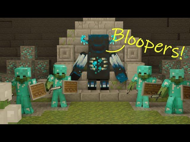 Zombie Army Vs Warden Bloopers (Minecraft Animation)