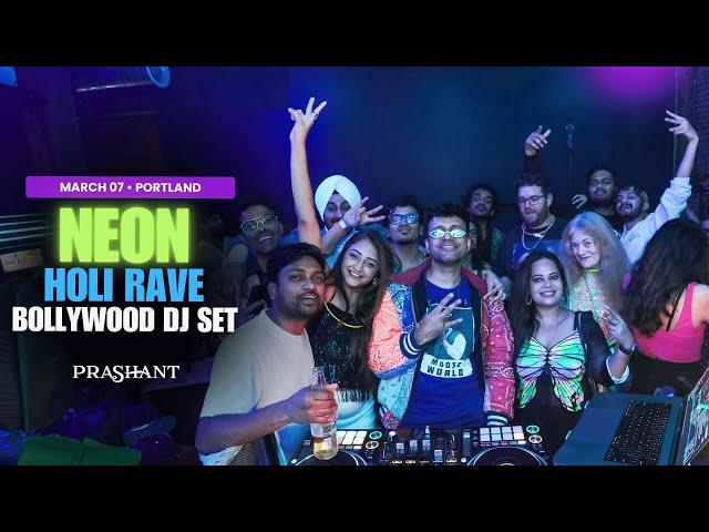 NEON Holi Rave - DJ Prashant’s Bollywood Glow Party Mix | Portland Nightlife
