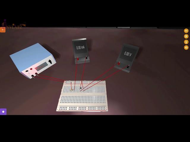 Zener Diode Input I-V Characteristics Experiment - Virtual Lab - INVLABZ