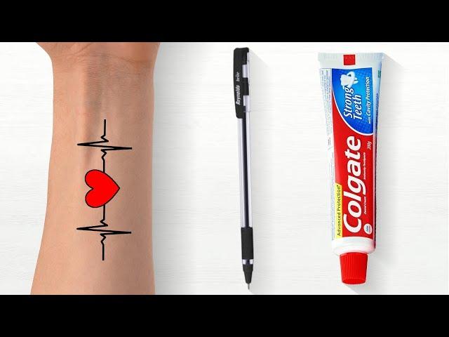 How To Make Tattoo At Home | Tattoo | Tattoo Designs - ABCD