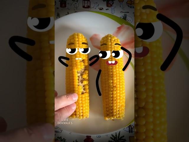 Life Doodles | 2 Corn  #lifedoodles #doodle #shorts #cartoon #doodleart #corn #shortvideo