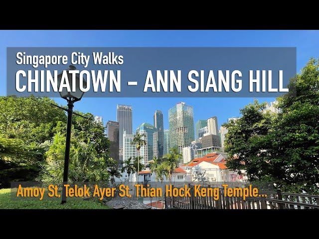 Ann Siang Hill - Singapore City Walks [4K]