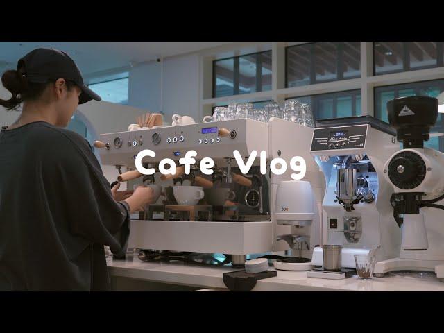 CAFE VLOG ️ A day in my life starting with Latte art class