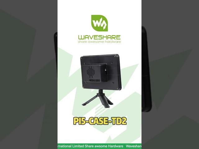PI5-CASE-TD2,Fits Pi 5 & 7” Touch Display,HAT Add-on Ready Case Interior#waveshare #raspberrypi