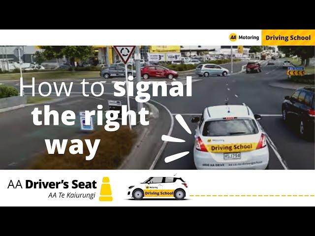 How to signal the right way - Driving lessons with AA Driving School