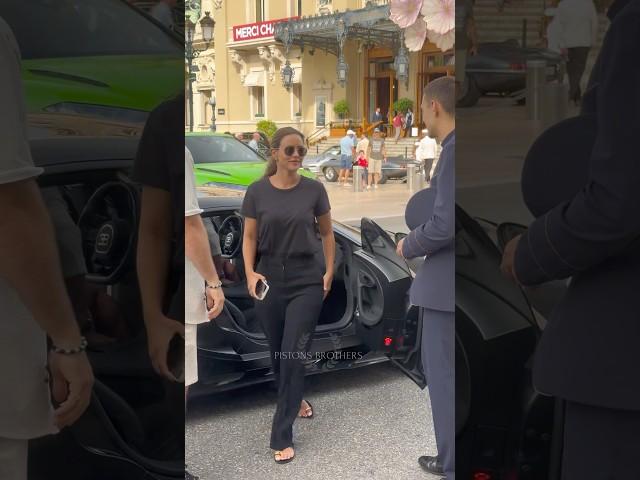 Billionaire Arab Couple arriving with Bugatti at Hotel Paris #monaco #luxury #trending#lifestyle#fyp