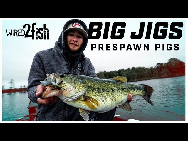 How to Fish Big Jigs for Prespawn Bass