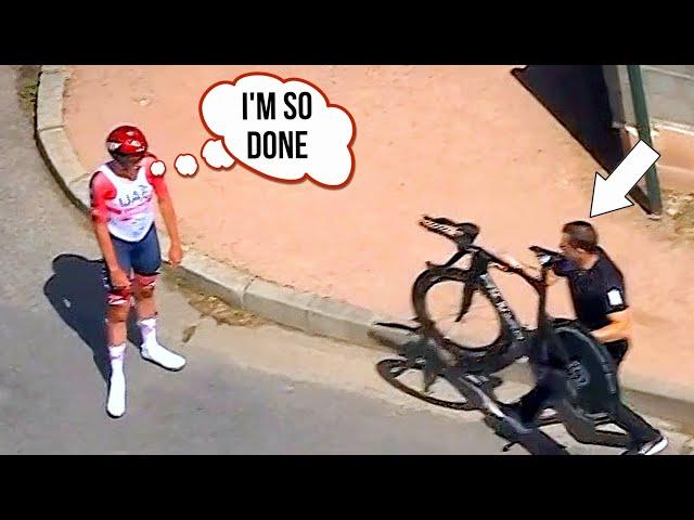 Maybe the Worst Bike Change I have SEEN in Pro Cycling | Critérium du Dauphiné Stage 4 2022