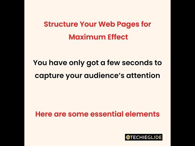 The Key Pages of a professional Web Design