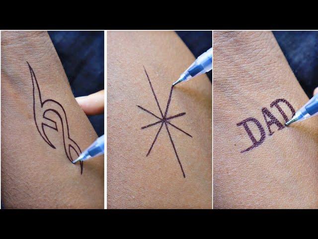 NEW LINE TATTOO // SIMPLE DAD TATTOO AND // AMAZING TRIBAL TEMPORARY TATTOO