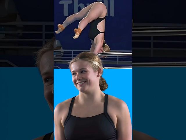 Outstanding Girl Diver Executing Handstand Dive | Womens 10M Platform Mikali Dawson #diving #shorts