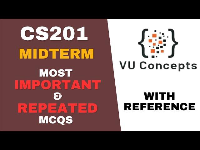 CS201 Midterm preparation 2024 | CS201 Midterm Paper 2024