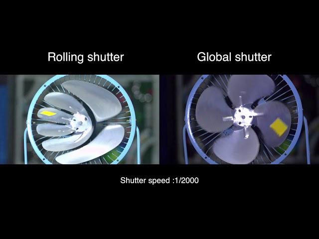 FPGA Camera -Difference between Rolling shutter VS  Global shutter  @ Fan Rotation