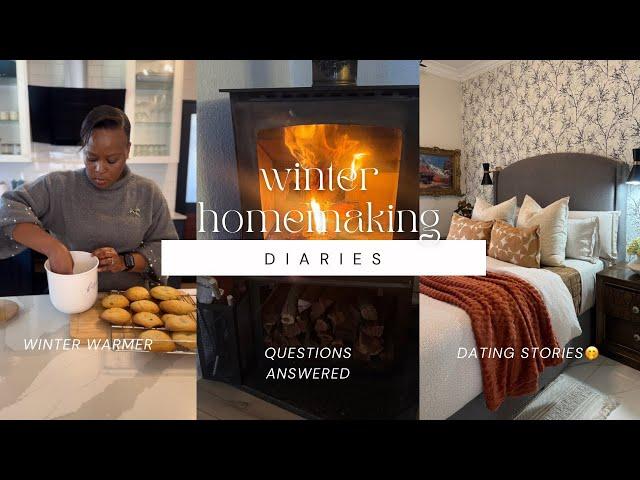 WINTER HOMEMAKING DIARIES: BAKING, FIREPLACE Q&A(costs, efficiency) DATING STORY TIME