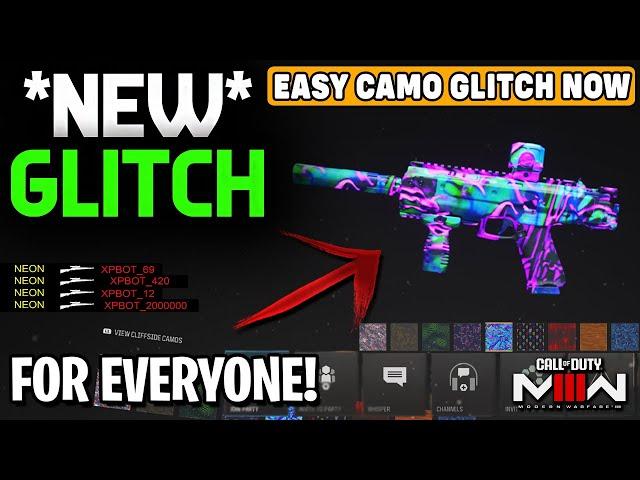 Insane Instant Camo Glitch On Modern Warfare 3!