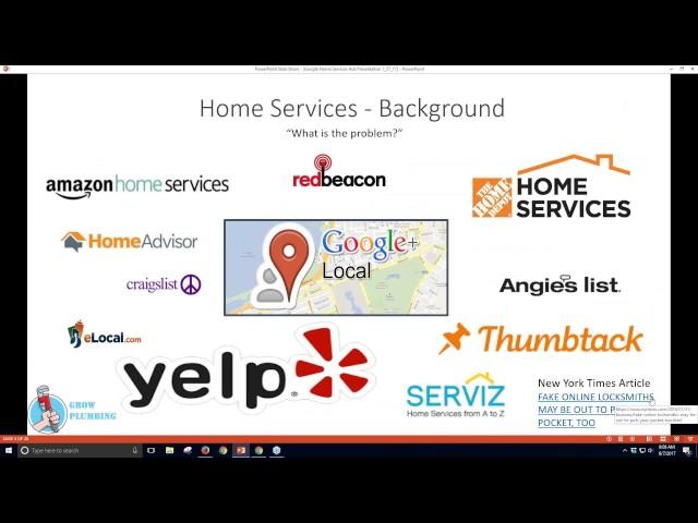 Google Home Services with Gregg Towsley From Grow Plumbing