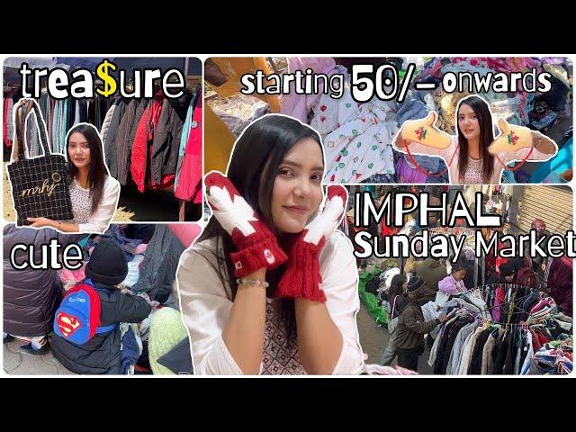 Imphal Sunday market thrift edition, winter wear starting from ₹ 50 onwards