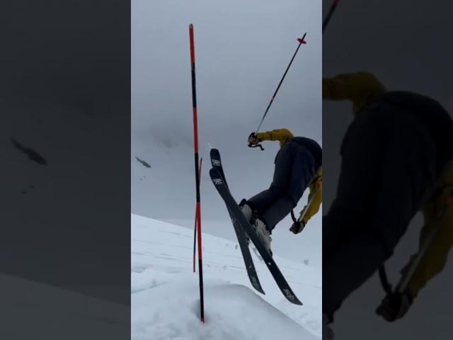 Logan with a misty 7 #proskiing #dps #skiingstunts