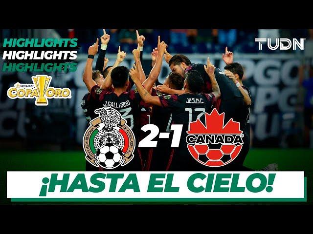 Resumen y goles | México 2-1 Canadá | Copa Oro 2021 - Semifinal | TUDN