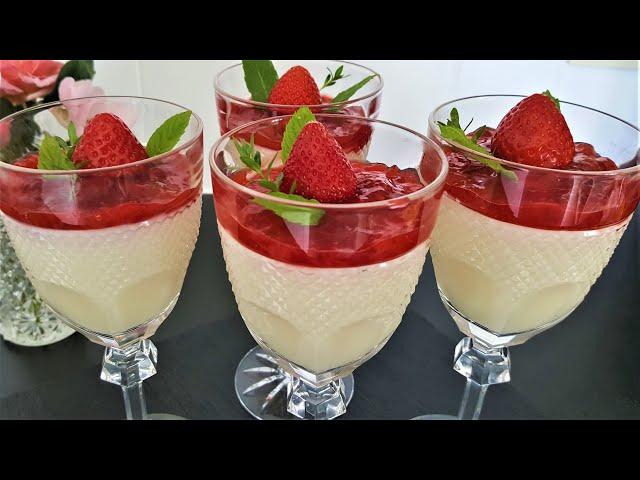 Strawberry Delicious  - a Dessert Made from 3 Ingredients and Strawberry. No Oven #Wymeal