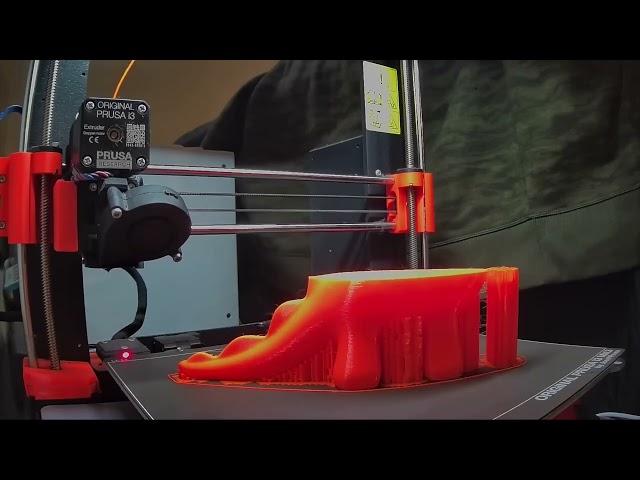 Best 3D Printer Timelapse: Pursa MK3S+ 3D time lapse print of dinosaur. @Prusa3D