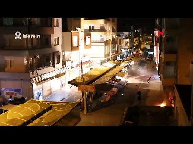 AKDENİZ’DE GENÇLERİN KAYYIM PROTESTOSU SÜRÜYOR