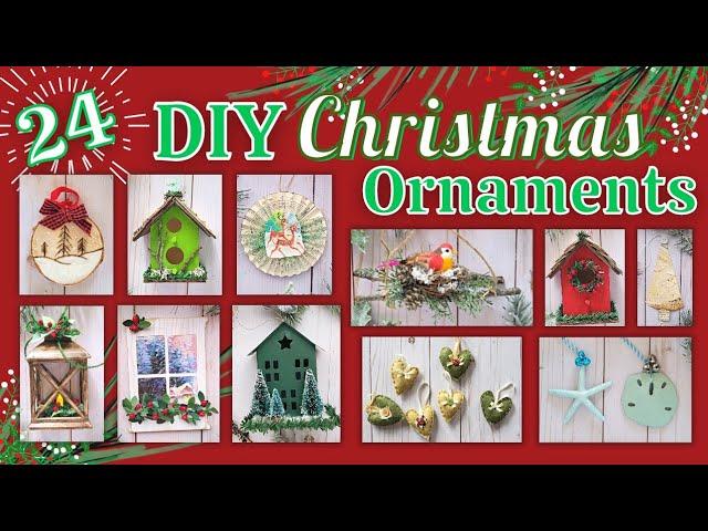 24 Unique Handmade DIY Christmas Ornaments You can Make