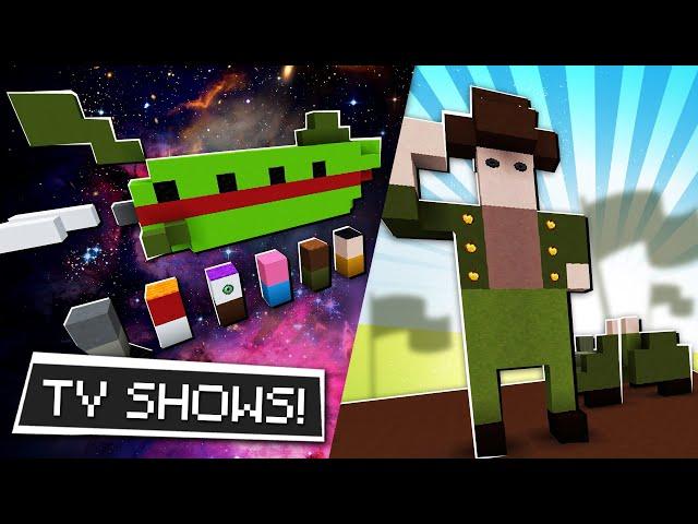 These TV show builds don't make sense to us | Minecraft Gartic Phone