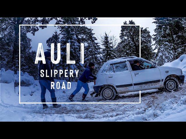 Joshimath to Auli | Drive on slippery road of Auli | Car Sliding and Slipping