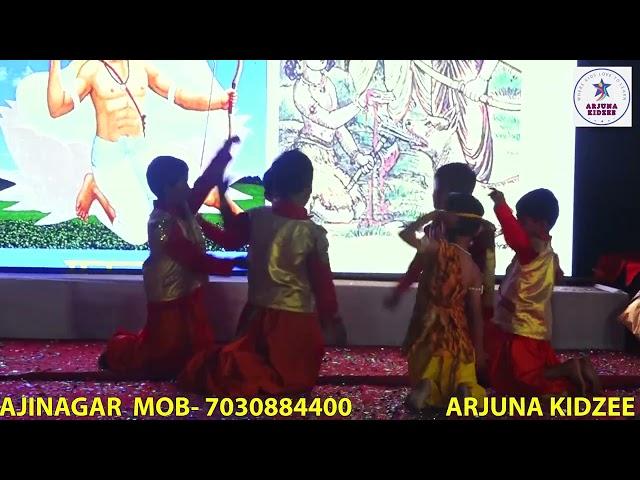 Eklavya and Dronachrya theme dance performance by class 1 boys