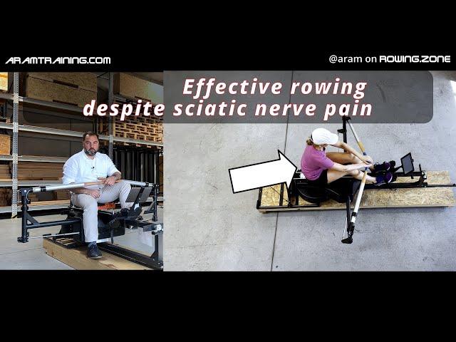 Correct Rowing technique - effective recovery phase despite sciatic nerve pain