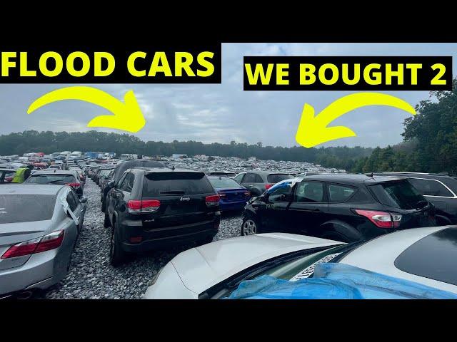 We Bought 2 Flooded Cars! WAS IT WORTH IT? Salvage Auto Auction Part 1