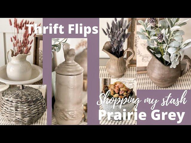 Shopping my hoard ~ Spring Thrift Flips to resell in my booth ~ DIY Paint ~ Prairie Grey