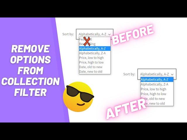 Shopify | Remove specific options from the collection filter