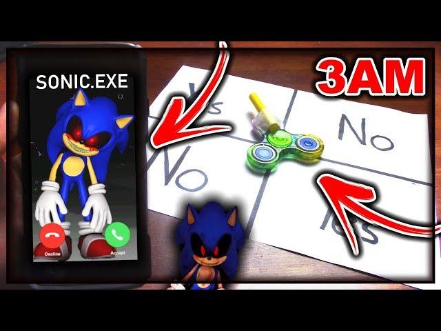 DO NOT PLAY CHARLIE CHARLIE FIDGET SPINNER WHEN CALLING SONIC.EXE AT 3AM! SUMMONING SONIC.EXE AT 3AM