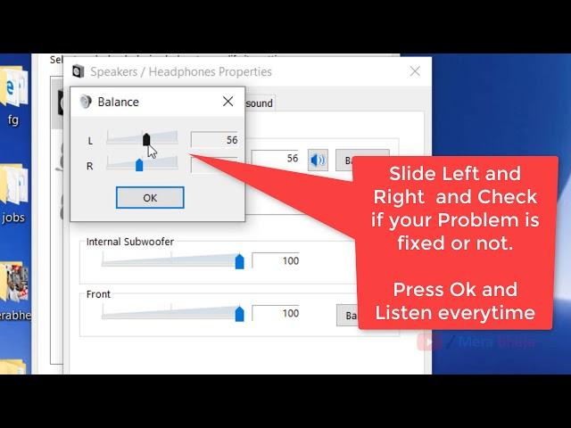 Fix Left / Right Audio Sound is not balanced in Windows 10