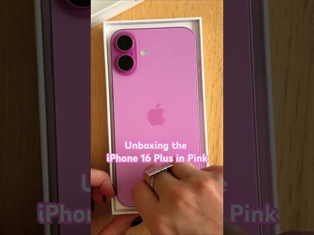 Unboxing the Apple iPhone 16 Plus in Pink