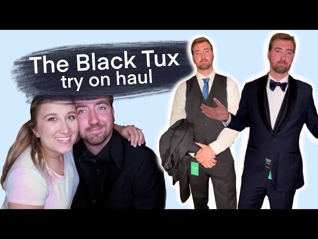 Finding my Groom's Wedding Tux! The Black Tux Try-On Haul