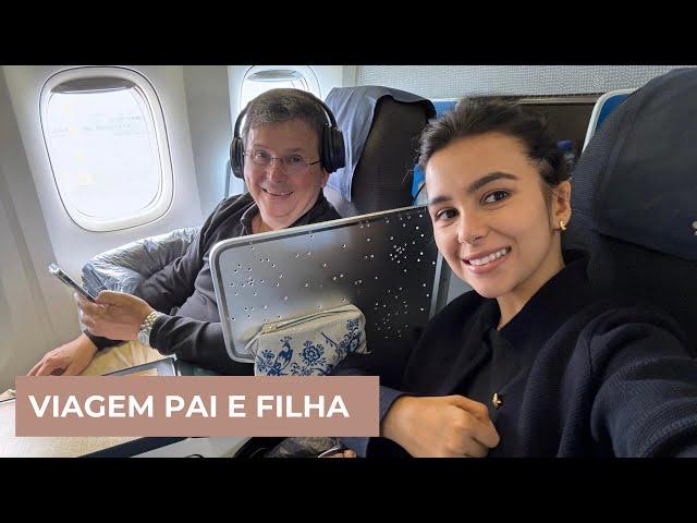 Viagem Pai e Filha pela Europa à Trabalho (Vlog Completo) + Surpresa do Namorado | Stephanie Garcia